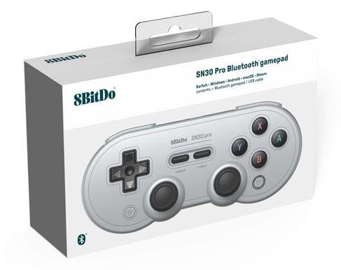 8Bitdo SN30 Pro Trådlös Gamepad Grey Edition