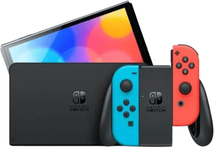 Nintendo Switch Konsol OLED - Neon Röd/Blå