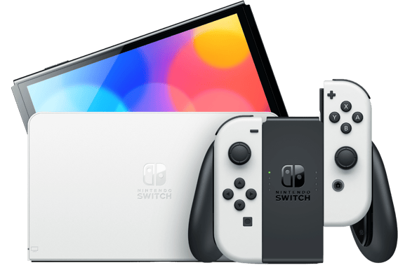 Nintendo Switch Konsol OLED - Svart/Vit