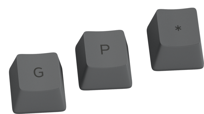 Glorious GPBT Keycaps - 114 PBT Caps, ANSI, US Layout, Svart