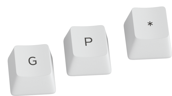 Glorious GPBT Keycaps - 114 PBT Caps, ANSI, US Layout, Vit