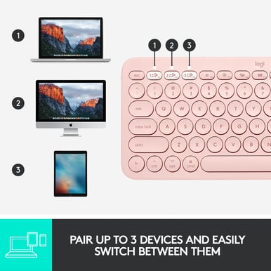 Logitech K380 för Mac Rosa