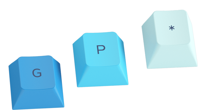 Glorious GPBT Keycaps, ANSI, US Layout, Ocean