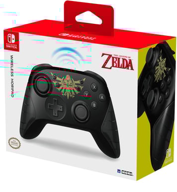 Hori Wireless Pro Controller Zelda/Svart