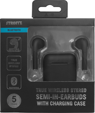 STREETZ Buds Semi-in-ear True Wireless Svart
