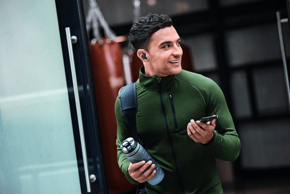 Jabra Elite 4 Active Marinblå