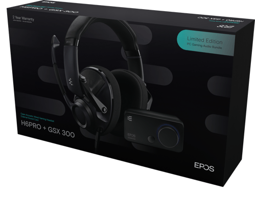 EPOS H6 Pro Open + GSX 300 - Svart/Blå