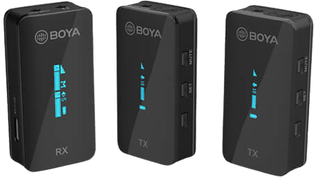 BOYA Trådlös Mikrofon x2 BY-XM6-S1 3.5mm