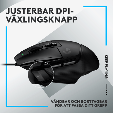Logitech G502 X Svart