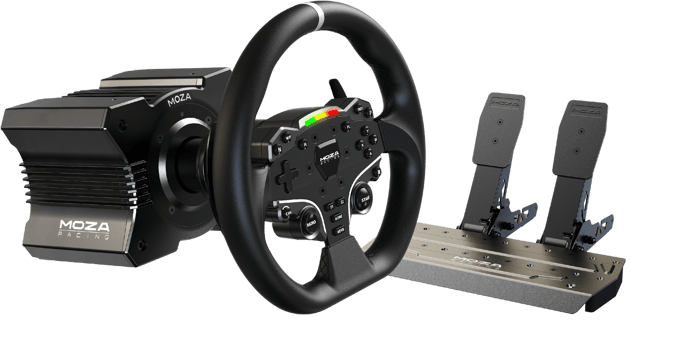 Moza - R5 - Wheel base, ES Wheel, SR-P lite pedals Bundle
