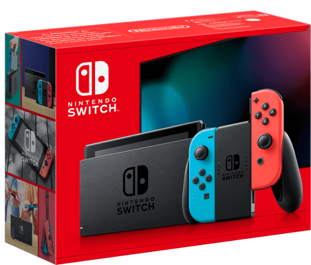 Nintendo Switch Konsol - Neon Röd/Blå  (2019) kompakt