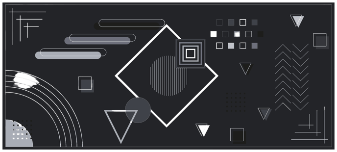 Mighty Setup - Geometric Glitch Black