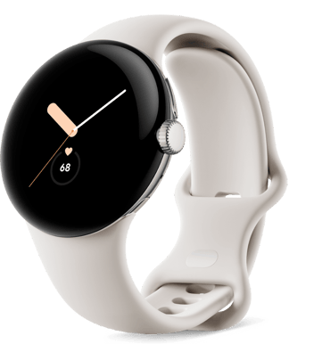 Google Pixel Watch Polished Silver / Chalk