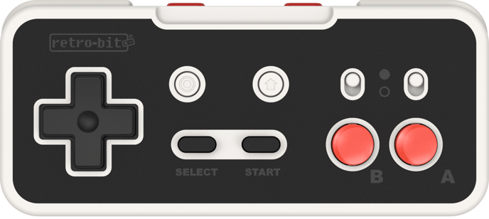 Retro-Bit Origin8 NES Trådlös - Klassiskt Grå