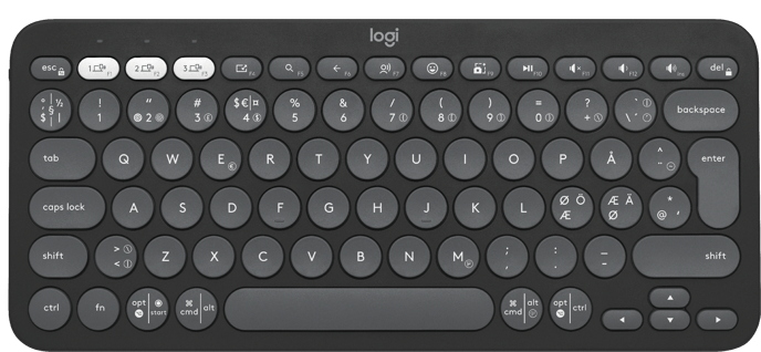 Logitech Pebble Keys 2 K380s Graphite