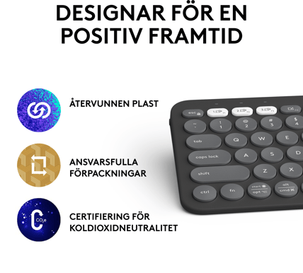 Logitech Pebble Keys 2 K380s Graphite