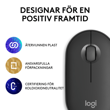 Logitech Pebble Mouse 2 - M350 Graphite
