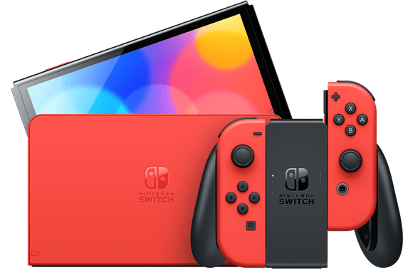 Nintendo Switch Konsol OLED - Mario Red