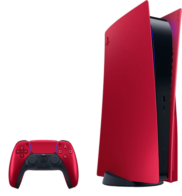 Sony Playstation 5 Cover Volcanic Red