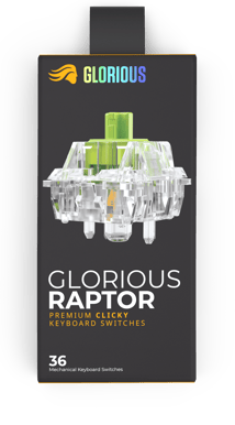 Glorious Mechancial Switches Raptor (36 pack) - Lubed Clicky
