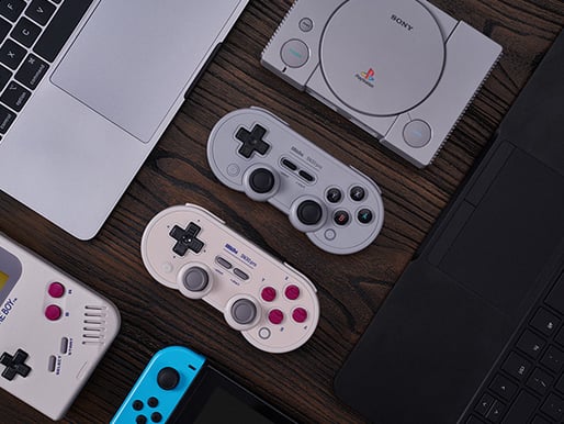 8Bitdo SN30 Pro Grå Trådlös - Hall effect