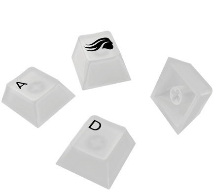 Glorious Polychroma Keycaps, Nordic-Layout Translucent