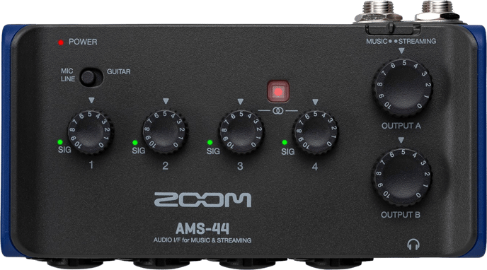 Zoom AMS-44 ljudgränssnitt