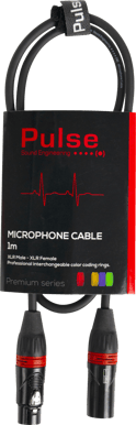 Pulse Mikrofonkabel 1m XLR/XLR