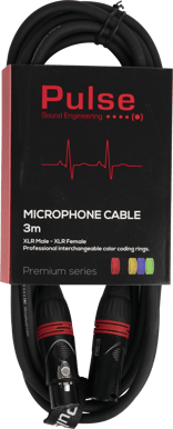 Pulse Mikrofonkabel 3m XLR/XLR