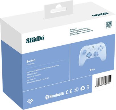 8bitdo Ultimate 2C BT Switch Trådlös Blå