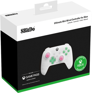 8bitdo Ultimate Mini XBOX Trådad Vit