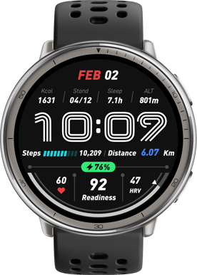 Amazfit Active 2 Black Sport Silicone