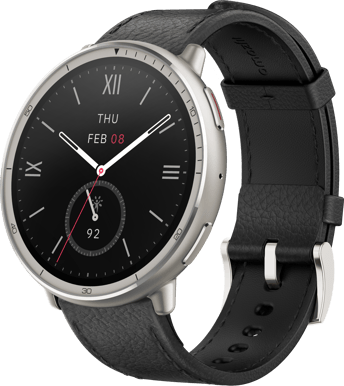 Amazfit Active 2 Black Leather Premium