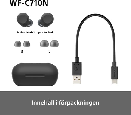 Sony WF-C710N True Wireless Svart