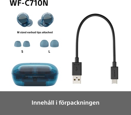 Sony WF-C710N True Wireless Blå