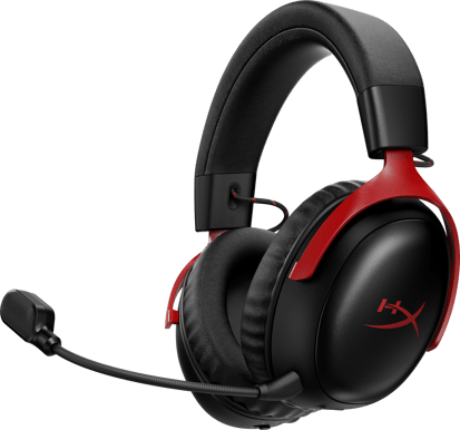 HyperX Cloud III S Wireless Svart Röd