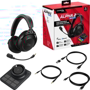HyperX Cloud Alpha 2 Wireless Svart