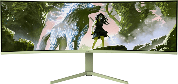 Arozzi Nova 49" Curved Forest Green VA DQHD (1500R) 165Hz