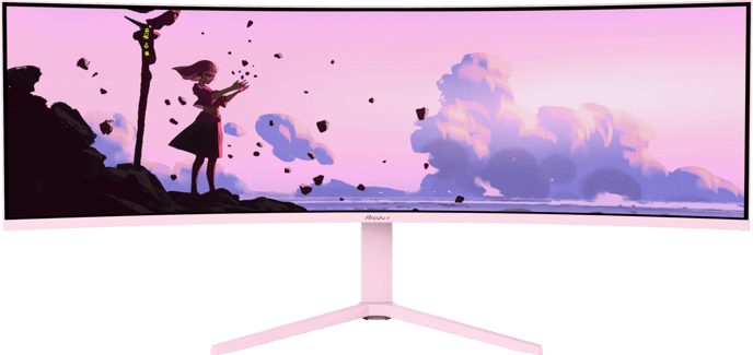 Arozzi Nova 49" Curved Pink VA DQHD (1500R) 165Hz