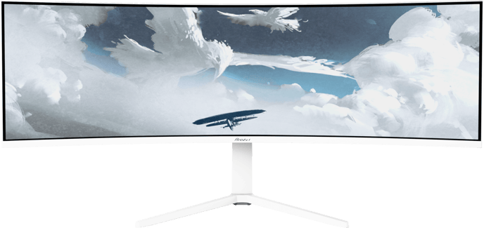 Arozzi Nova 49" Curved White VA DQHD (1500R) 165Hz