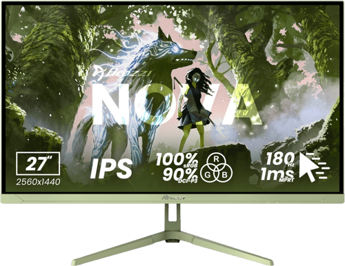 Arozzi Nova 27" Forest Green IPS QHD 180Hz