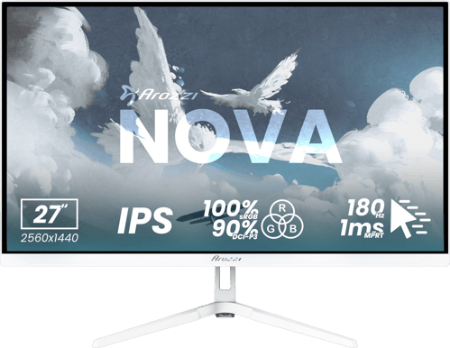 Arozzi Nova 27" White IPS QHD 180Hz