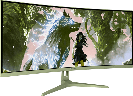 Arozzi Nova 34" Curved Forest Green VA UWQHD (1500R) 165Hz