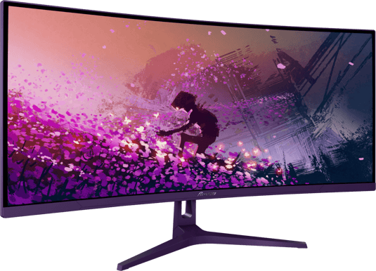 Arozzi Nova 34" Curved Purple VA UWQHD (1500R) 165Hz