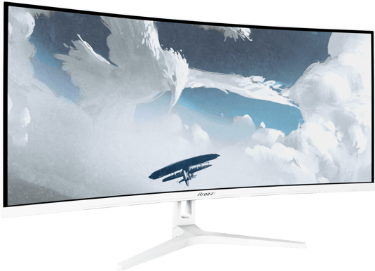 Arozzi Nova 34" Curved White VA UWQHD (1500R) 165Hz