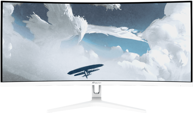 Arozzi Nova 34" Curved White VA UWQHD (1500R) 165Hz