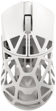 WLMouse Beast X Mini Pro Solid Sides - White (Omron Optical) Wireless 8K Magnesium