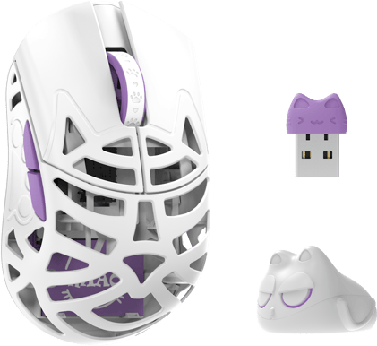 WLMouse Beast Miao - White (Omron Optical) Wireless 8K Magnesium