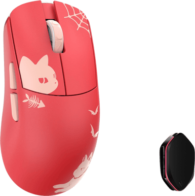 WLMouse Ying - Red Cat (Omron Optical) Wireless 8K Magnesium Mouse