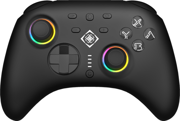 DELTACO Gaming Switch 2 kontroller BT - Svart